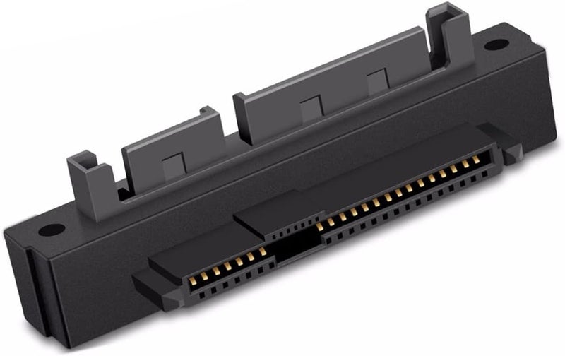 CY SAS Adapter SFF-8482 SAS 29 Pin to SATA 22Pin Hard Disk Drive Raid Extension Adapter 90 Degree Angled - Image 1